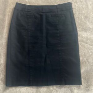 Black Knee-Length Pencil Skirt for Work. 20” Long
